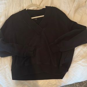 AG black v neck sweatshirt